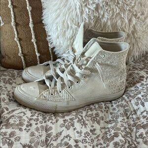 Converse Women's Off-White High-Top Sneakers